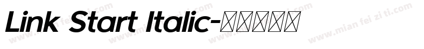 Link Start Italic字体转换